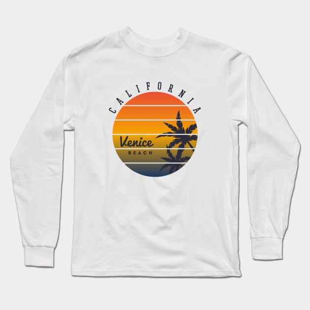 California Venice beach Long Sleeve T-Shirt by Dosunets